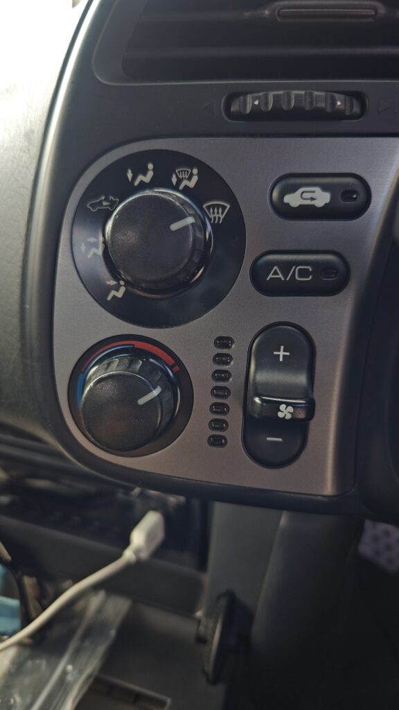 S2000エアコンダイヤル移植・交換後