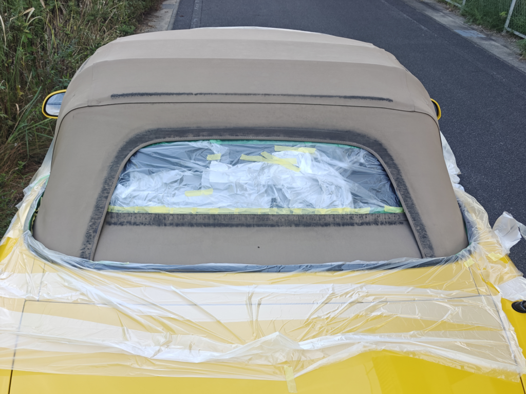 S2000幌塗装開始前