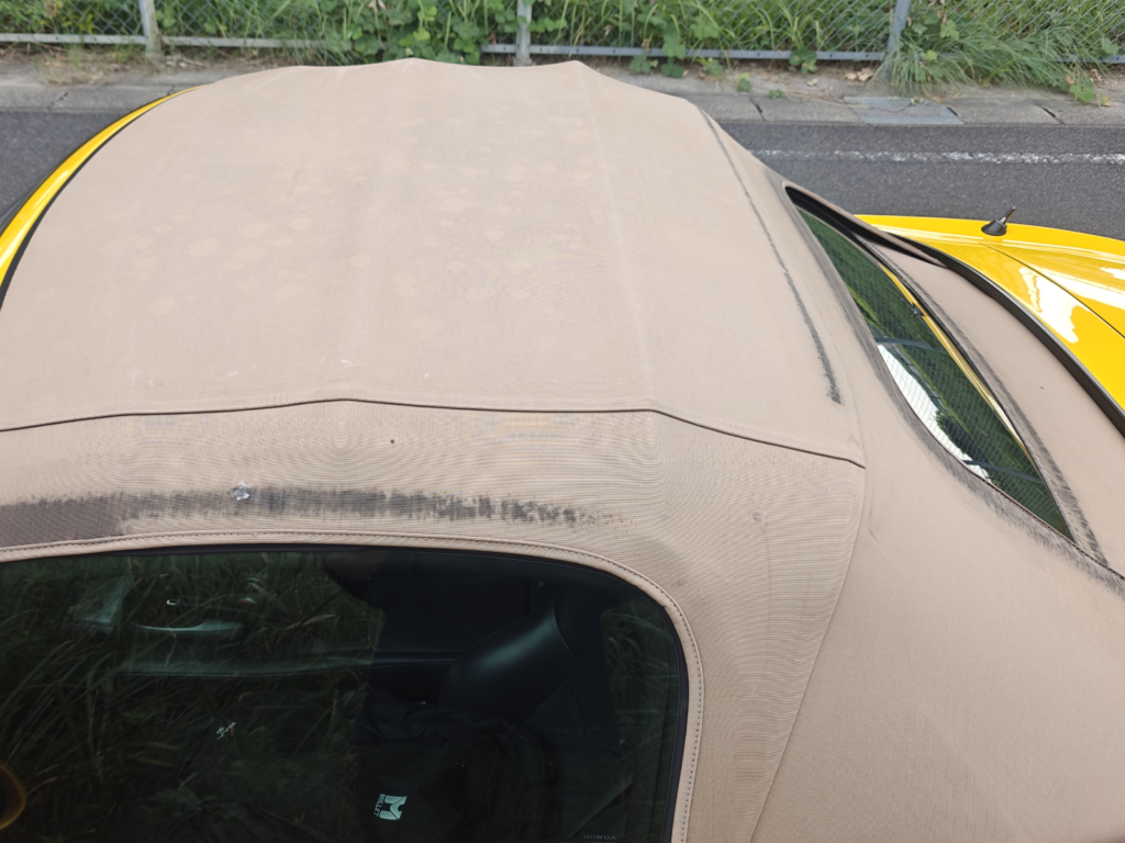 s2000塗装前幌左横