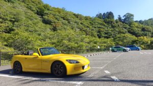 豊田市川見駐車場にてS2000との朝のひととき